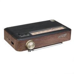 FM MW SW 3 Band Wood Radio Grain Retro Older
