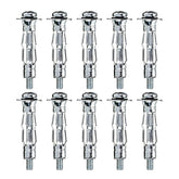 10pcs M4 x 32 Plasterboard Cavity Wall Anchor Heavy Duty Hollow Metal Plug Fixing Screw