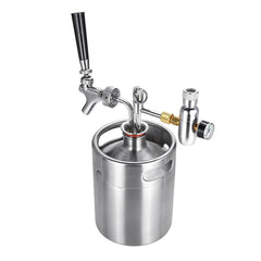 2L Stainless Steel Wine Bucket Beer Keg Bottles Growler Homemade Barrel Silver