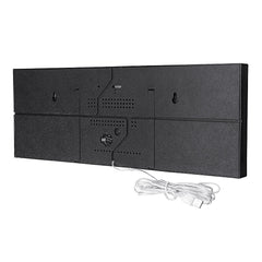 Remote Control LED Digital Wall Clock For School Home Decor Train Station