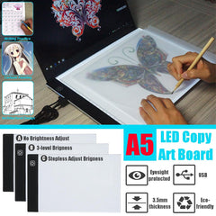 LED Art Craft Drawing Copy Tracing Tattoo LED Light Box Board Pad Thin with USB Cable Paintings Graphics Tablet