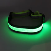 Flashing Belt USB Charging Reflective Warning light Luminous Cycling