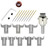 20Pcs Wooden Round Button Bead Maker Beads Drill Bit Milling Cutter Set Molding Tool Router Woodworking Kit