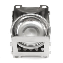 Outdoor Portable Wood Cooking Stove Stainless Steel Picnic BBQ Burner Furnace Camping Hiking