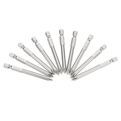 10pcs 75mm PH1 Screwdriver Bit 1/4" Hex Shank Magnetic Phillip Screwdriver Bits Set