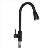 Modern Kitchen Sink Mixer Taps Swivel Spout Single Handle Tap Chrome Faucet