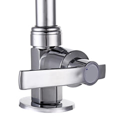 Stainless Steel Single Hole Faucet Kitchen Wash Basin Rotate Water Taps Mixer