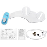 2 Function Non-Electric Toilet Portable Bidet Seat Dual Water Spray Adjustable Mechanical