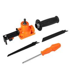 Reciprocating Saw Attachment Adapter for Wood Metal Cutting, Orange