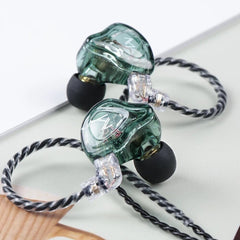Earphone 10mm Dual Magnetic Driver Hi-Fi Sport DJ Monitor Headphone in Ear Monitor Noise Cancelling Headset with Mic