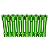 M3AS13 10Pcs M3 35mm Aluminum Alloy Standoff Spacer Round Column MultiColor Smooth Surface
