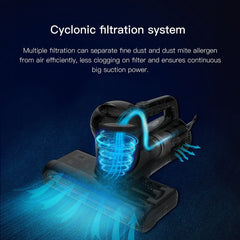 Ultrasonic Anti-Mites Vacuum Cleaner 2 Modes 600W Large Suction Power Cyclonic Filtration System