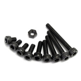 280pcs M3 Hex Socket Screws Allen Bolt Assortment with Nuts Grade 12.9 Alloy Steel
