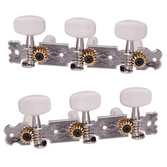 2Pcs Acoustic Classical Guitar Tuning Pegs Machine Heads Tuners Guitar Parts White