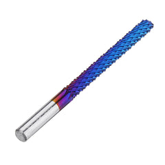 6mm Shank 52mm Tungsten Carbide Milling Cutter Blue Nano Coated End Mill