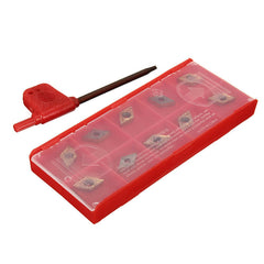 10Pcs Carbide Inserts for Lathe Turning Tool