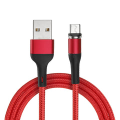 Micro USB LED Magnetic Braided Fast Charging Cable 1M For Tablet Smartphone