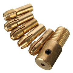 8Pcs 3.175mm Shank 0.5-3mm Micro Twist Drill Chuck Set Small Electric Drill Bit Collet with Allen wrench