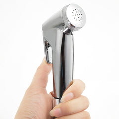 ABS Portable Handheld Bidet Sprayer Set for Toilet Retractable Spring Hose Adapter Free Mounting Bracket Cleaning Tool
