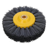 150x40mm M14 Wire Drawing Wheel Brush 80/120/180/320 Grit Drum Burnishing Polishing Wheel