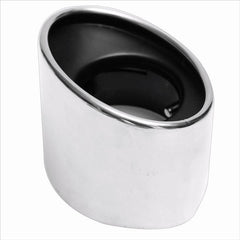 Exhaust Muffler Tail Tip Oval Pipe Chrome Stainless Steel