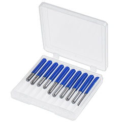 10Pcs 3.175mm Shank V-shaped CNC Milling Cutter 20/30/45/60/90 Angle Engraving Bit Planer Drill