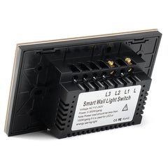 Crystal 1 Way 1 Gang Glass Remote Panel Touch LED Light Switch Controller With Remote Control