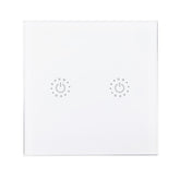 EU 433Mhz 2 Gang Smart WIFI Light Switch Interruptor Touch Wall Power Switch App Remote Control Intellegent Switch Work With Alexa Google Home