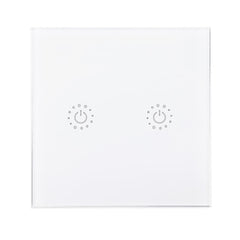 EU 433Mhz 2 Gang Smart WIFI Light Switch Interruptor Touch Wall Power Switch App Remote Control Intellegent Switch Work With Alexa Google Home