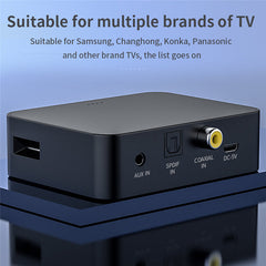 Multi-Function Bluetooth Transmitter Audio Adapter Hi-Fi Noise Reduction BT5.0 AUX-In TF Card Coaxial Optical Fiber SPDIF Audio Transmitter