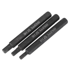 3pcs H4-H6 Hexagon Impact Screwdriver Bits 8mm Hex Shank 80mm Hexagon Screwdriver Bits Set