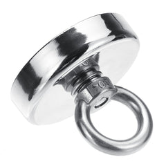 300KG D75mm Neodymium Recovery Magnet Fishing Treasure Metal Detector with 20 Metre Rope