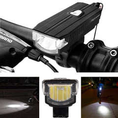 550LM 3 Modes German Standard USB Charging 1200mAh Battery Bike Light With 120db Horn