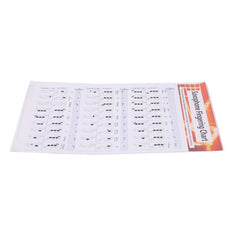 Saxophone Fingering Chart Durable Coated Paper Music Chords Poster for Teachers Students Supplies
