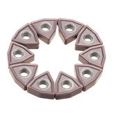 10pcs WNMG080404 MS CVD Carbide Insert Turning Tool for DWLNR/L PWLNR/L