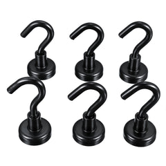 6pcs 25mm OD Magnetic Hook Neodymium Magnet Magnetic Holder Salvage Tool