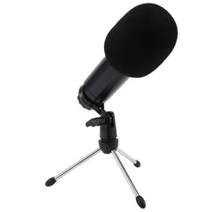Professional Universal HD Live Streaming USB Condenser Wired Microphone with Sound Card Tripod Stand for Samsung PC Laptop