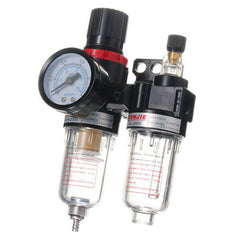 G1/4" In line Air Compressor Filter Regulator Gauge Trap Oil Water