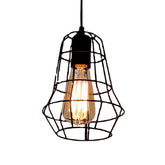 E27 Metal Pendant Cage Light for Bar Coffee Shop Indoor Hanging Lamp Decor