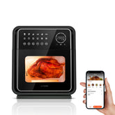 12L Oil Free Smart Air Fryer Dual Heating Element 12 Recipes App/Touch Control Oven