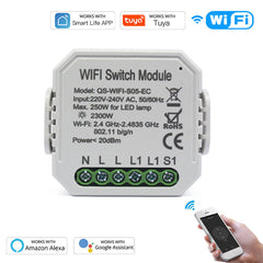 Smart WIFI Power Monitor Interrupter Mobile Phone Remote Control Timing Control Support Alexa