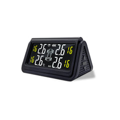 Solar Power TPMS Car Tire Pressure Monitoring Intelligent System Auto Alarm Monitor with 4 External Sensors