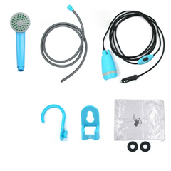 Portable 12V Electric Outdoor Handheld Shower with Pump