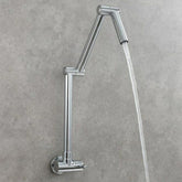 Folding Kitchen Sink Faucet Rotating Extension Single Cold Tap Wall Mounted