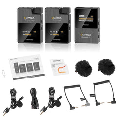 One-Trigger-Two 2.4G Digital Wireless Microphone System3.5mm Interface for DSLR Cameras