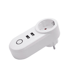 WiFi Switch Smart Socket Dual USB Ports Outlets UK US EU FR Plug APP Remote Control Works with Alexa Google Home