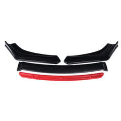 4PCS Front Lip Chin Bumper Spoilers Lower Splitters Body Kits For Car Universal