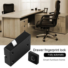 Smart Fingerprint Drawer Lock Black Clothes Storage Smart Fingerprint Drawer Lock Black Wardrobe