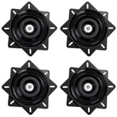 4Pcs 7 Inch Bar Stool Swivel Plate Replacement 360 Rotation Square Swivel Mechanism Turntable Replacement Accessories for Recliner Chair Furniture