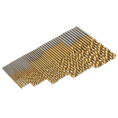 3 SET 1/1.5/2/2.5/3mm HSS Titanium Coated Twist Drill Bits 50PCS/SET High Speed Steel Drill Bits